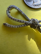 spectacular 18k white gold and diamond bow