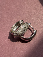 white gold diamond huggies