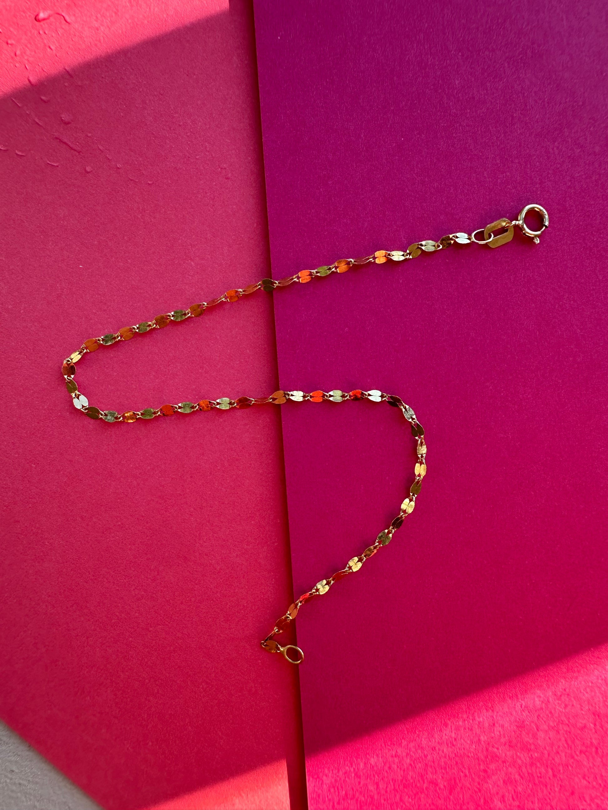 dainty sparkle chain bracelet