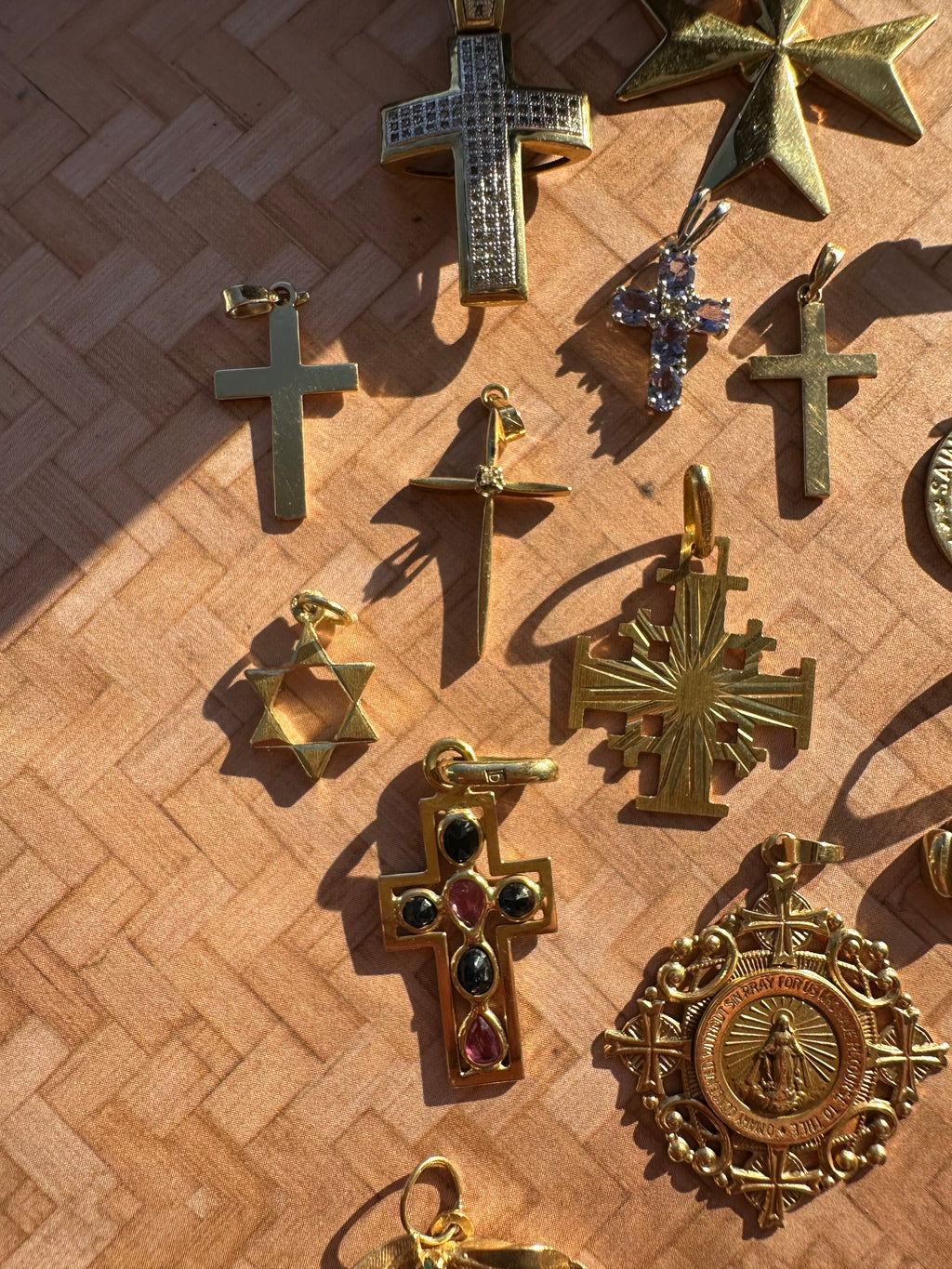 religious charms and pendants