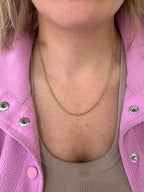 14k yellow gold 20” wheat chain