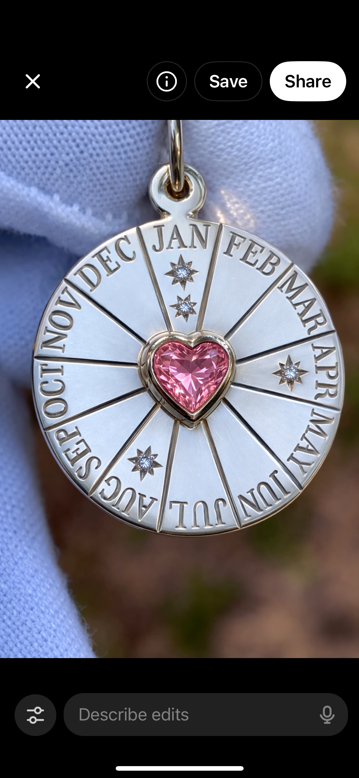 DOWNPAYMENT for custom heirloom calendar disc