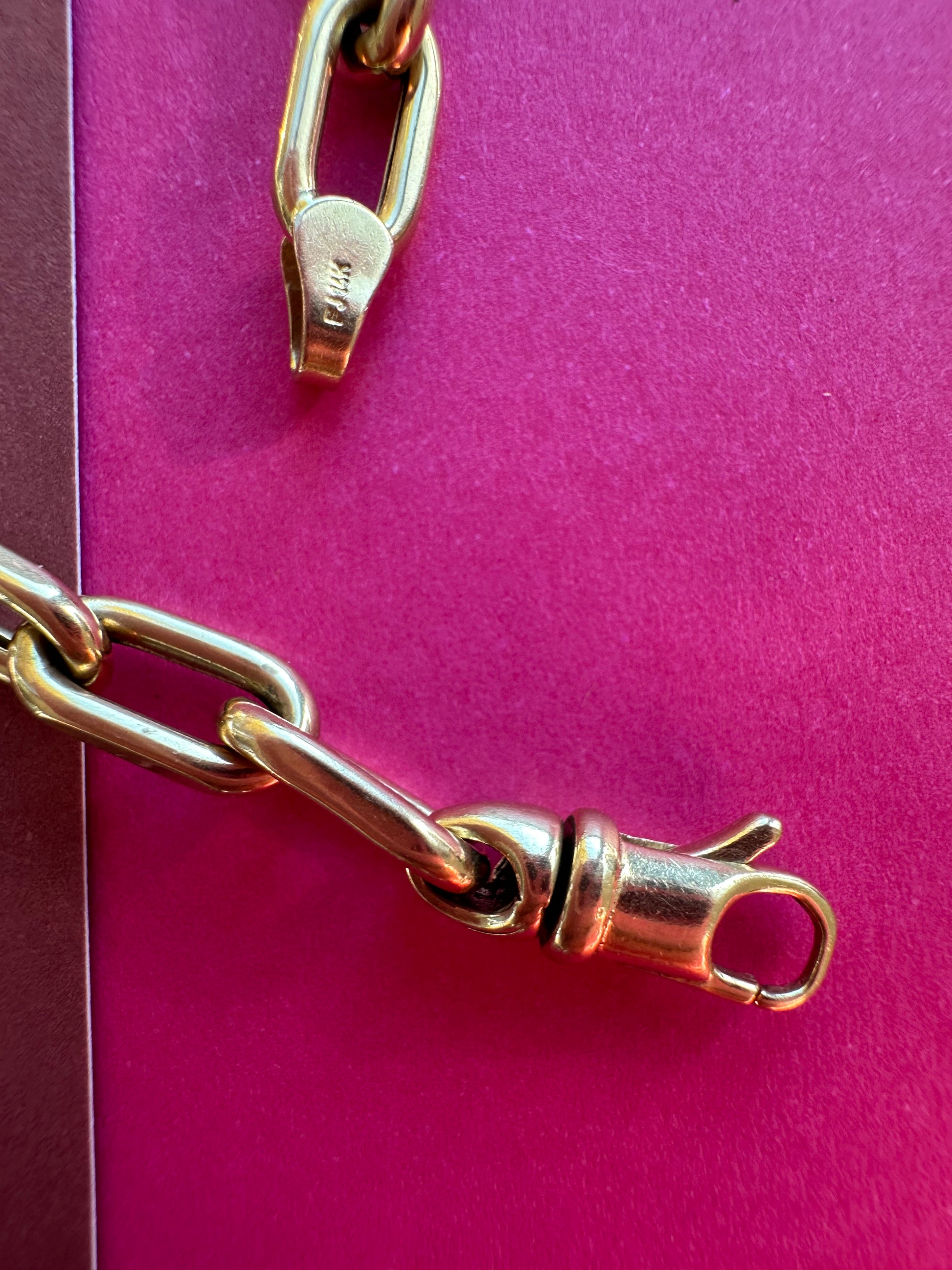 long oval link bracelet