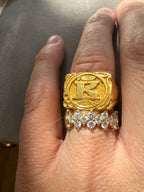 major 24k K signet ring