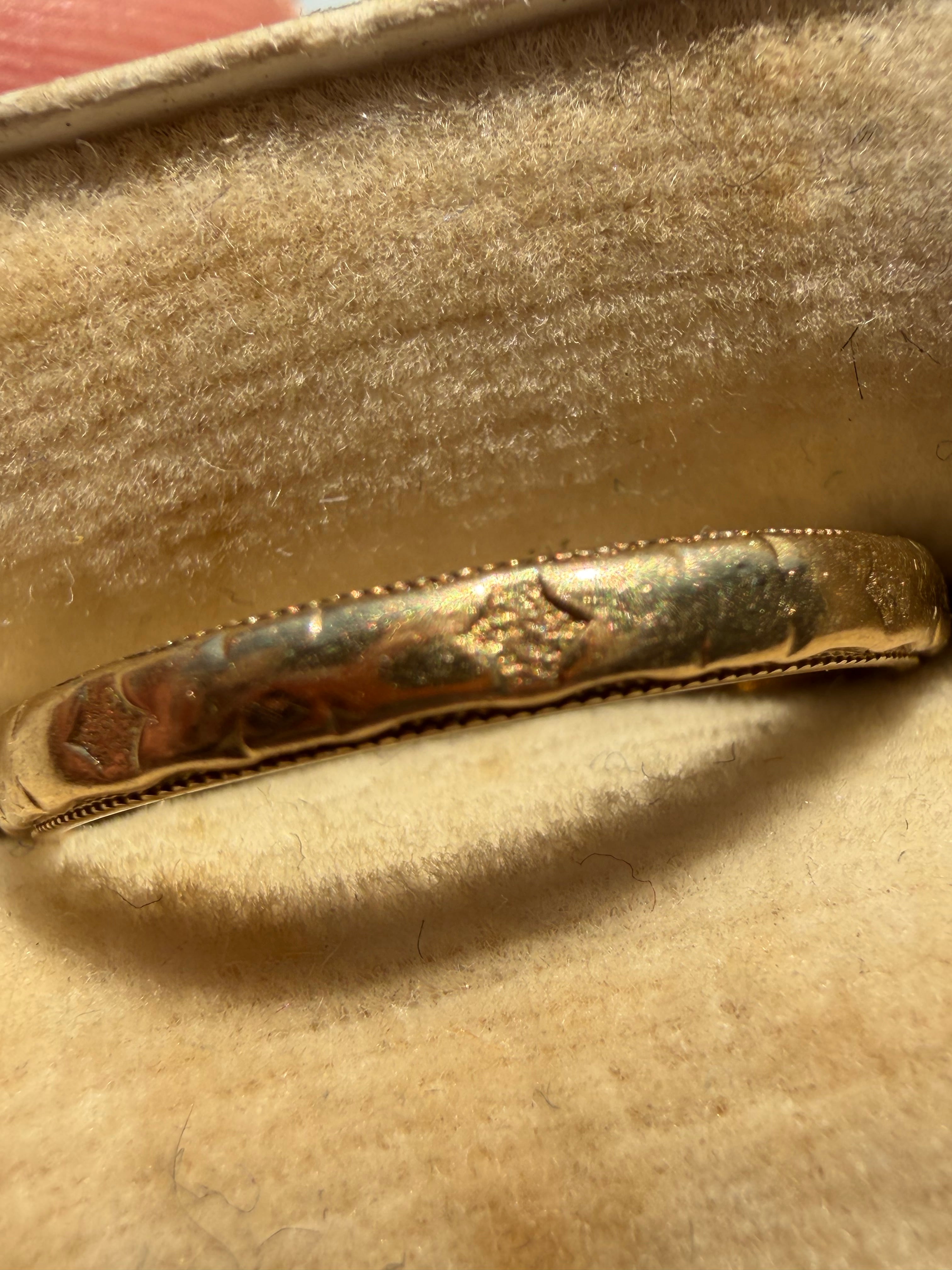 vintage eternity stamped band