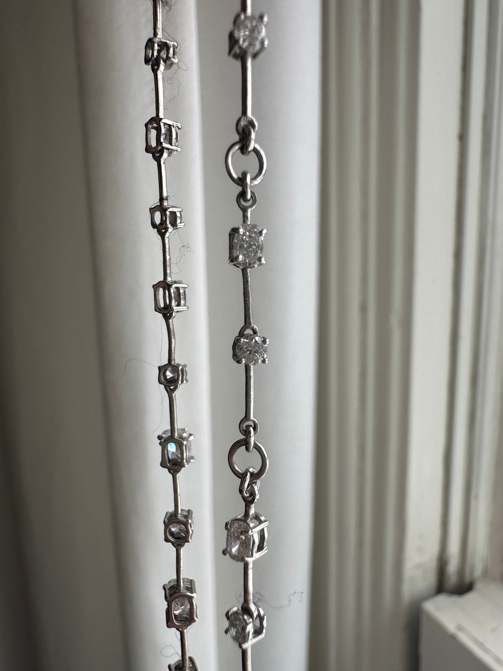 The Emerald Karat custom Floating Light Diamond Tennis Necklace PREORDER DOWNPAYMENT