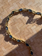 sapphire and diamond tennis bracelet