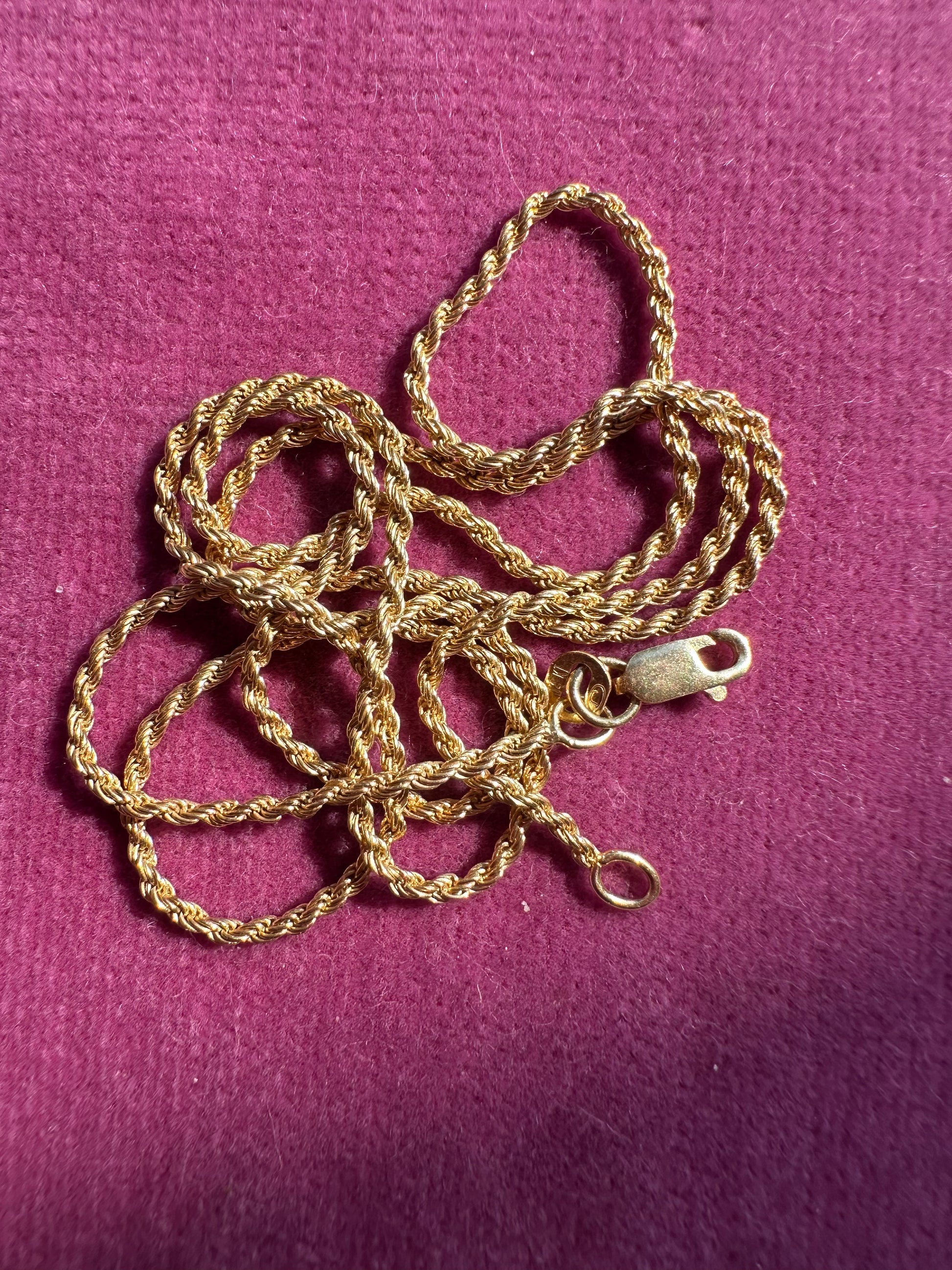 19.25" rope chain