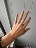 two tone X or knot band