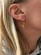 puffy heart leverback dangle