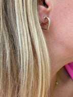 heart hoops with small diamonds