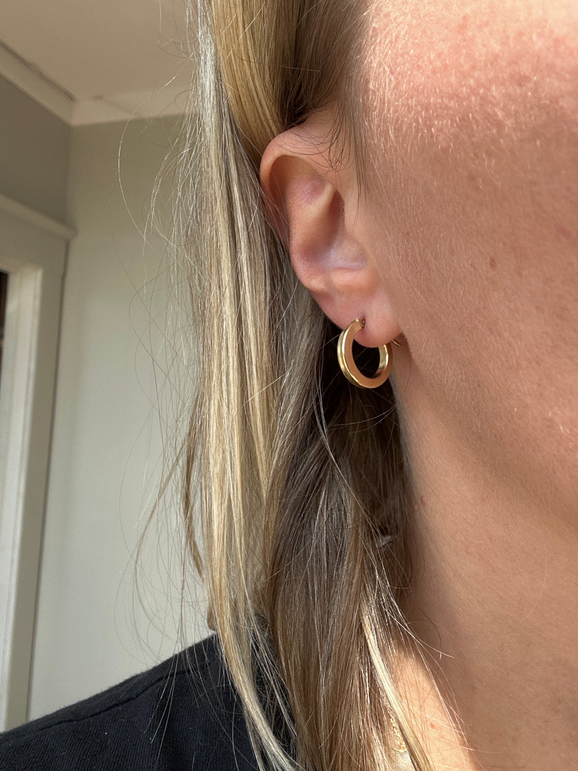 everyday squared edge hoop