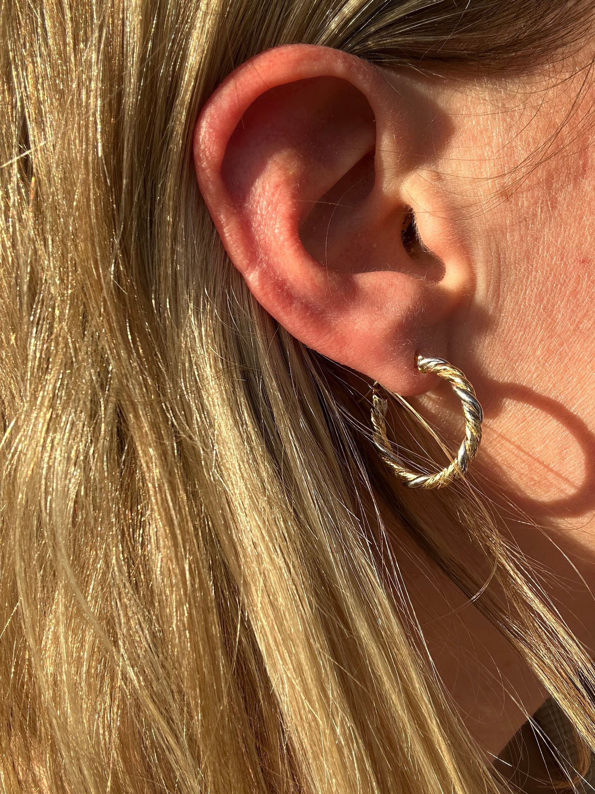 two tone croissant hoop