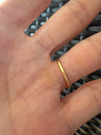 18k gold and purple stone