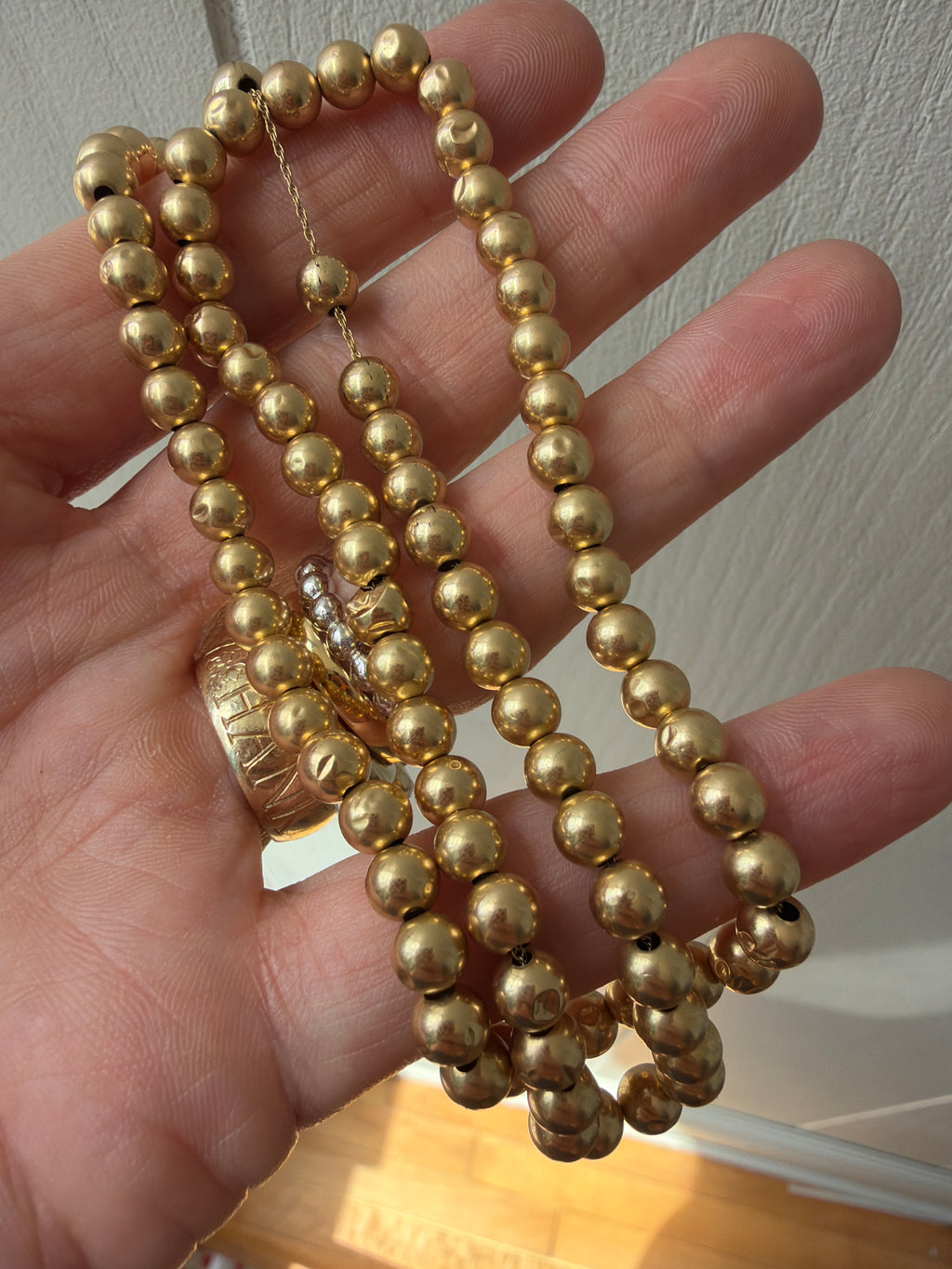 20" vintage add-a-bead necklace