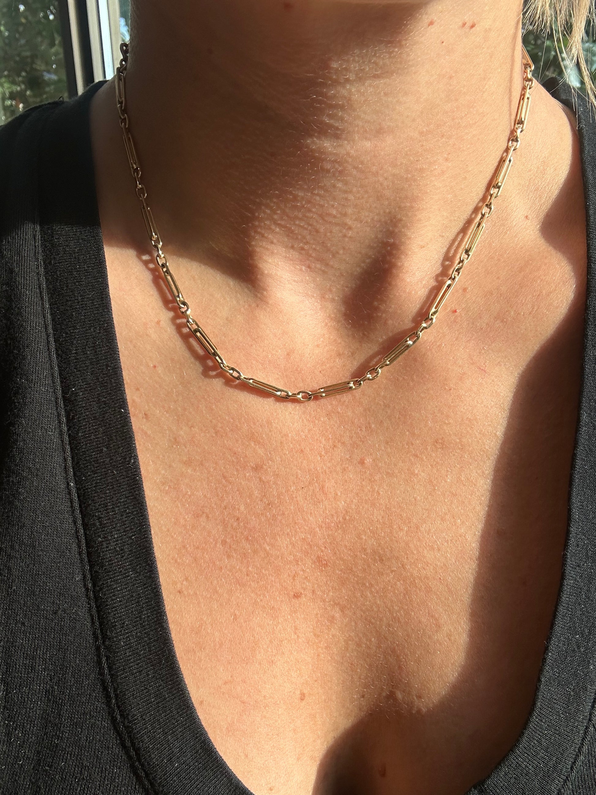 18" double trombone link chain