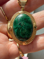fabulous jade and gold pendant