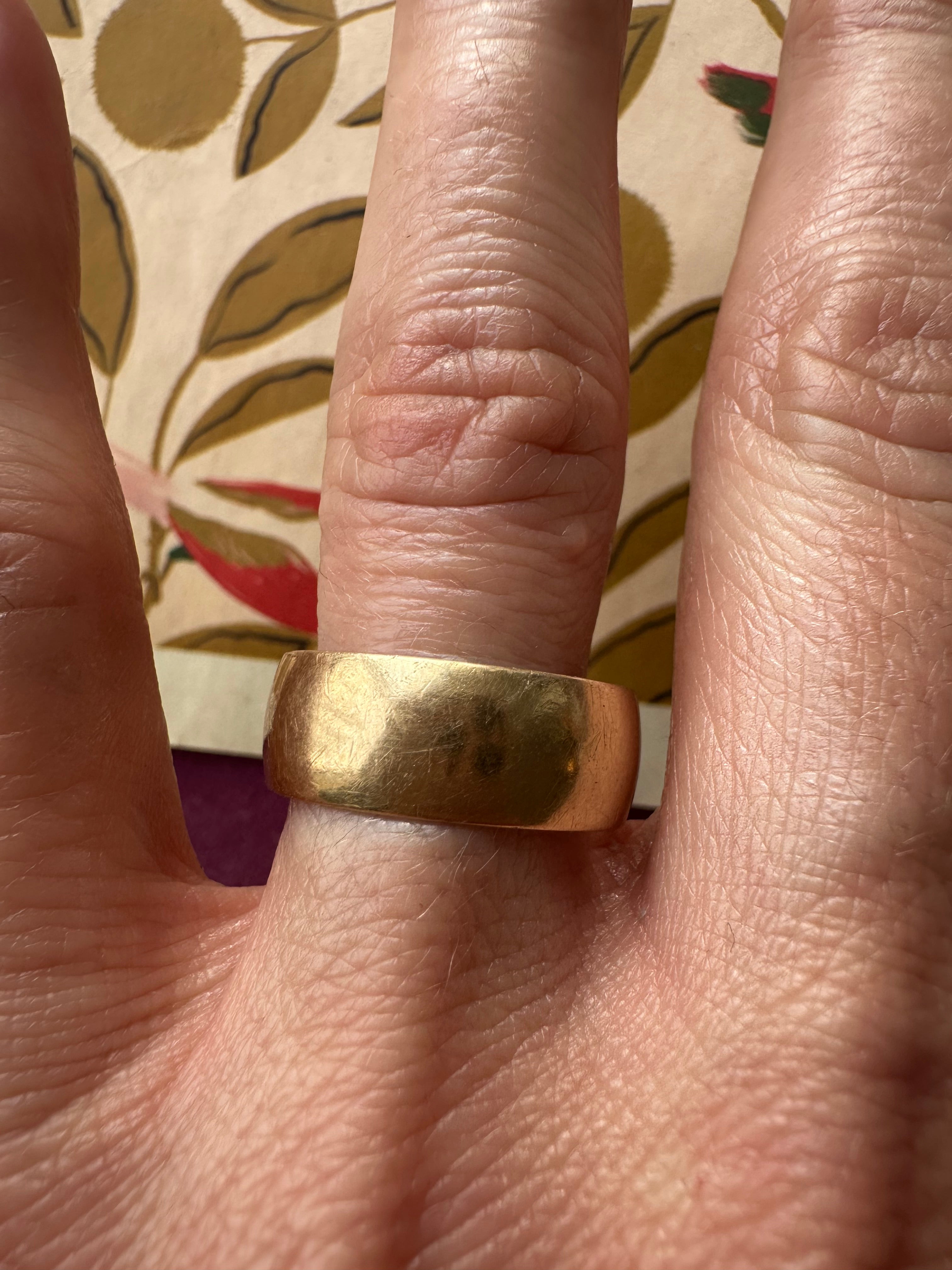 vintage wide band size 11 // 8mm