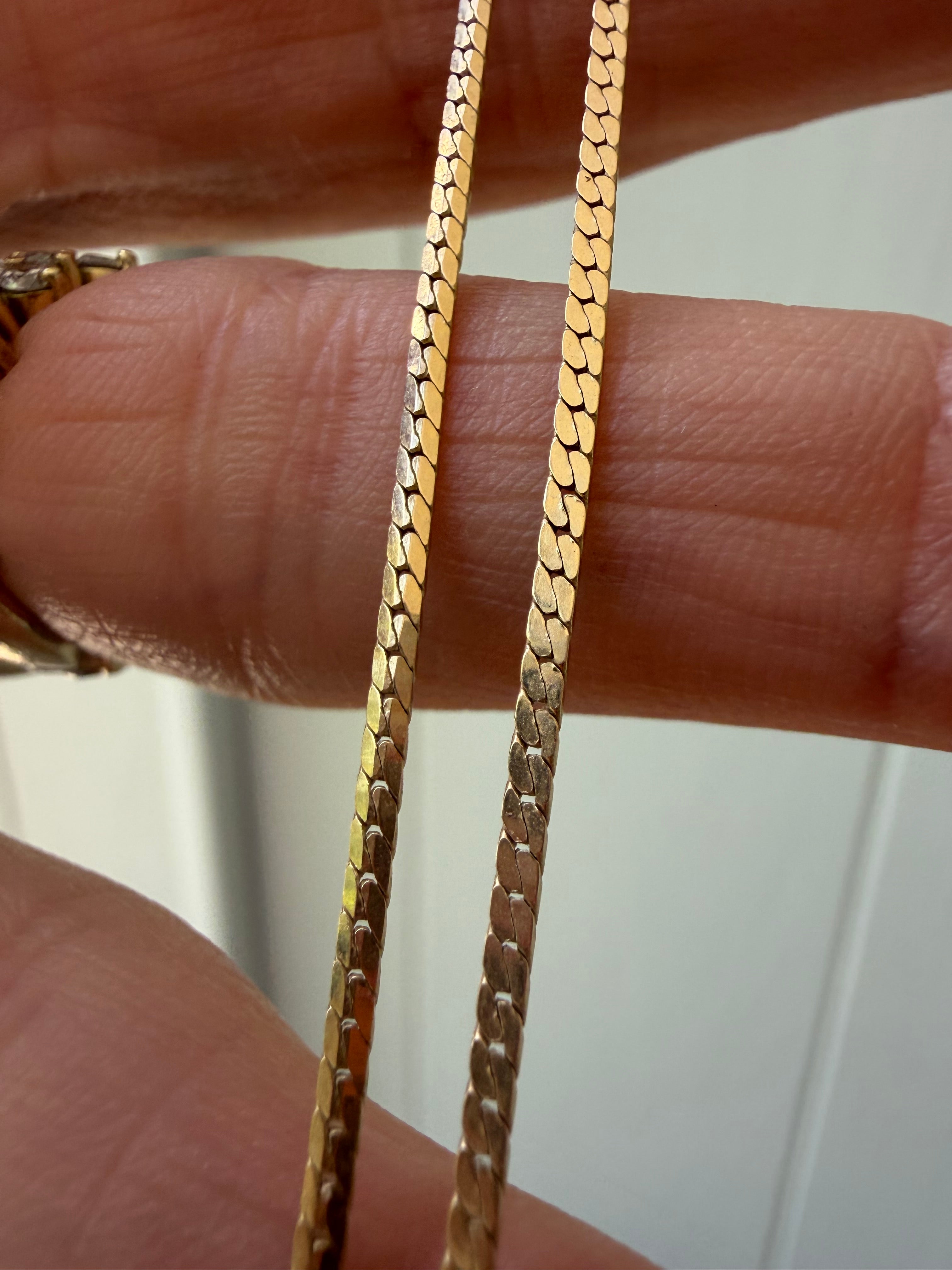 mini herringbone chain 21"
