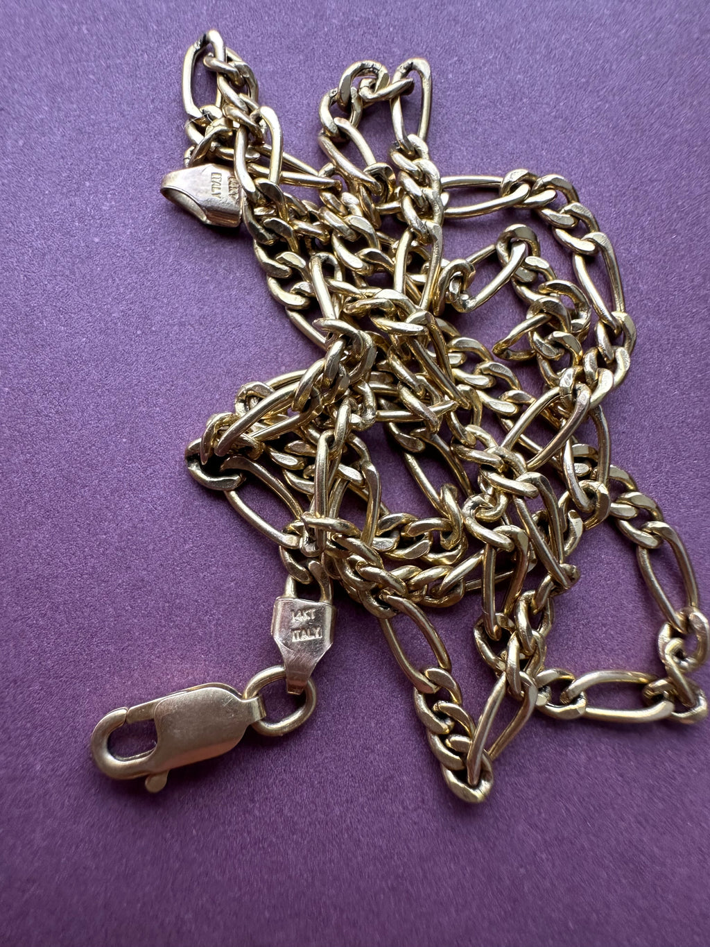 classic figaro chain  18.25" long