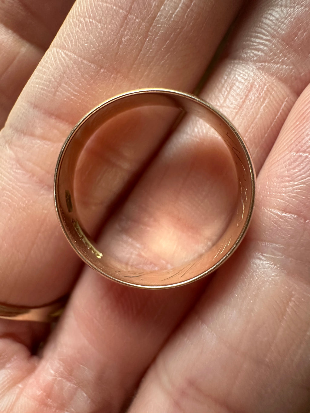 6mm antique 14k yellow gold band