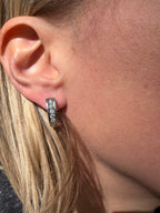 white gold diamond J hoops