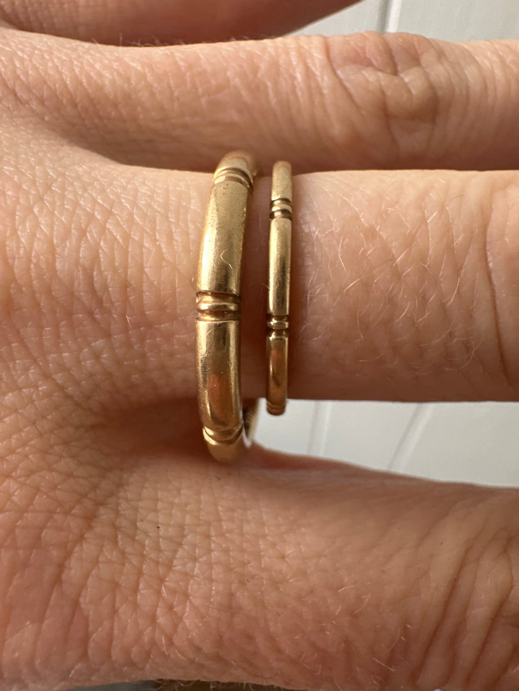 his and hers vintage orange blossom bands