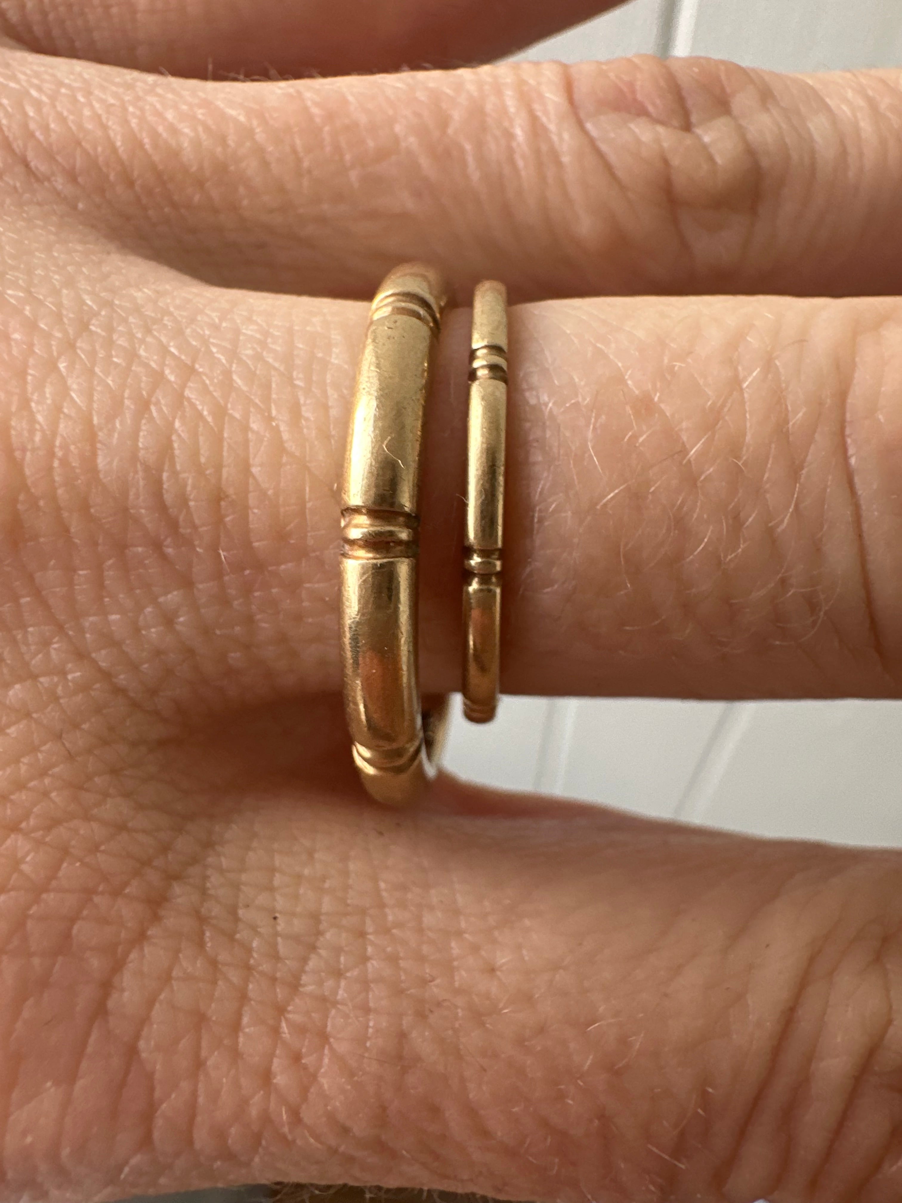his and hers vintage orange blossom bands