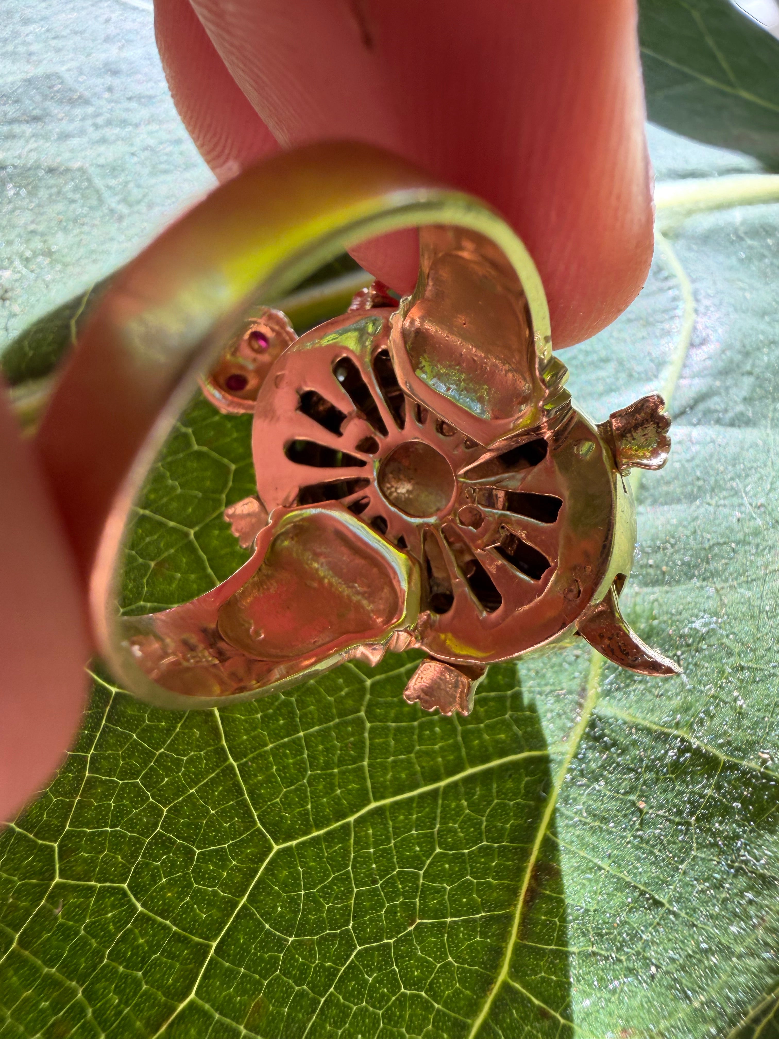 articulated turtle ring