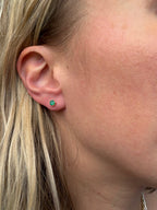 studs with gems