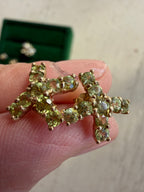 peridot X studs