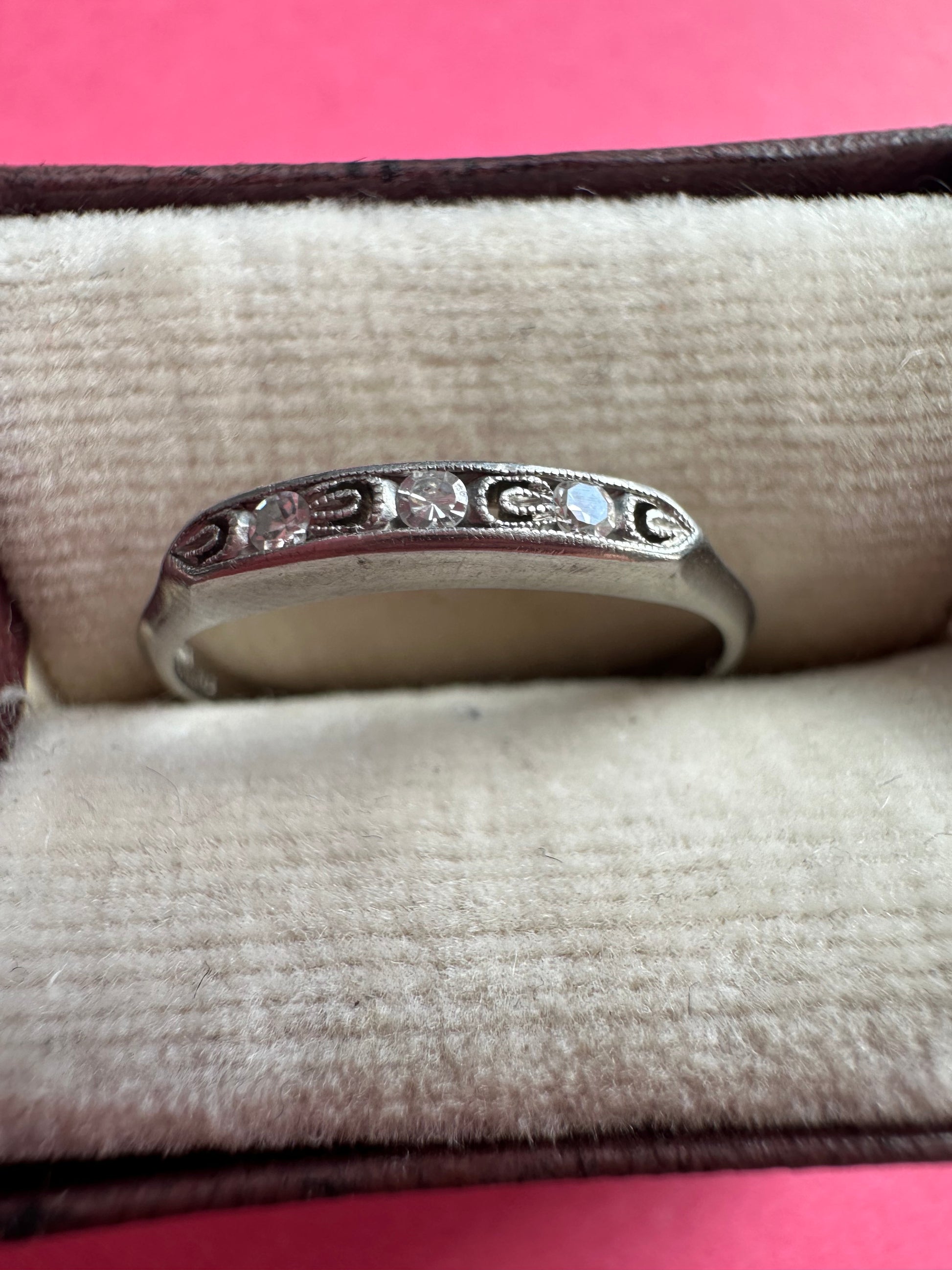 platinum and diamond stacking band