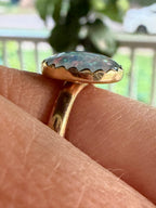 mesmorizing Opal with spiky bezel