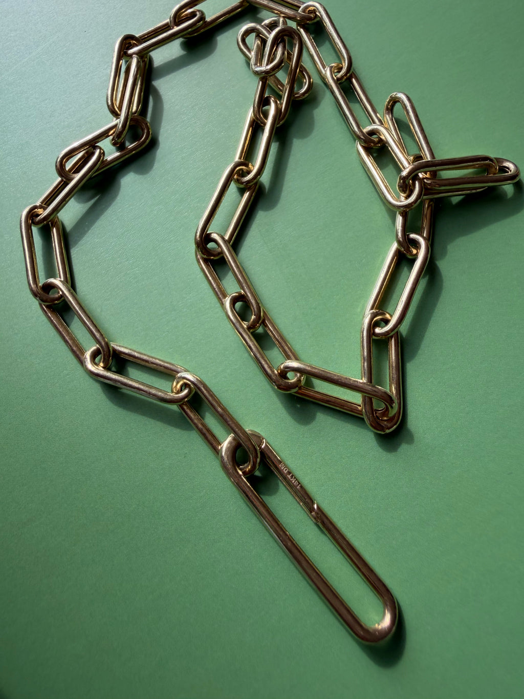 15.5" modern paperclip chain