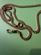 19" curb chain with dog clip and spring ring clasps