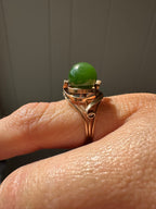 rosy gold and jadeite