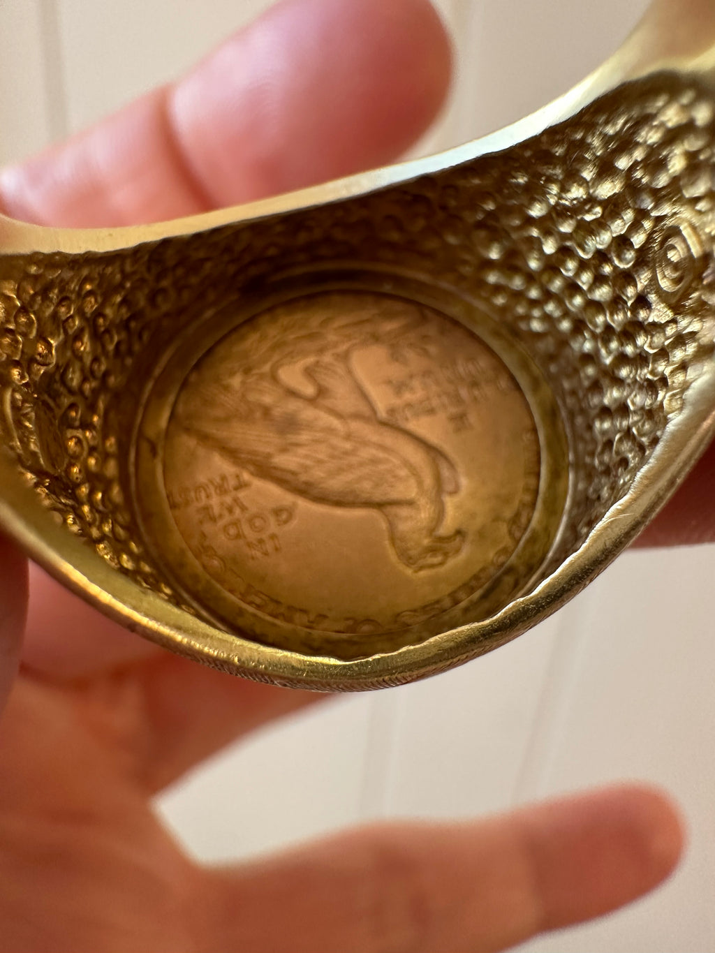 1909 $2.5 Indian Head 18k coin ring