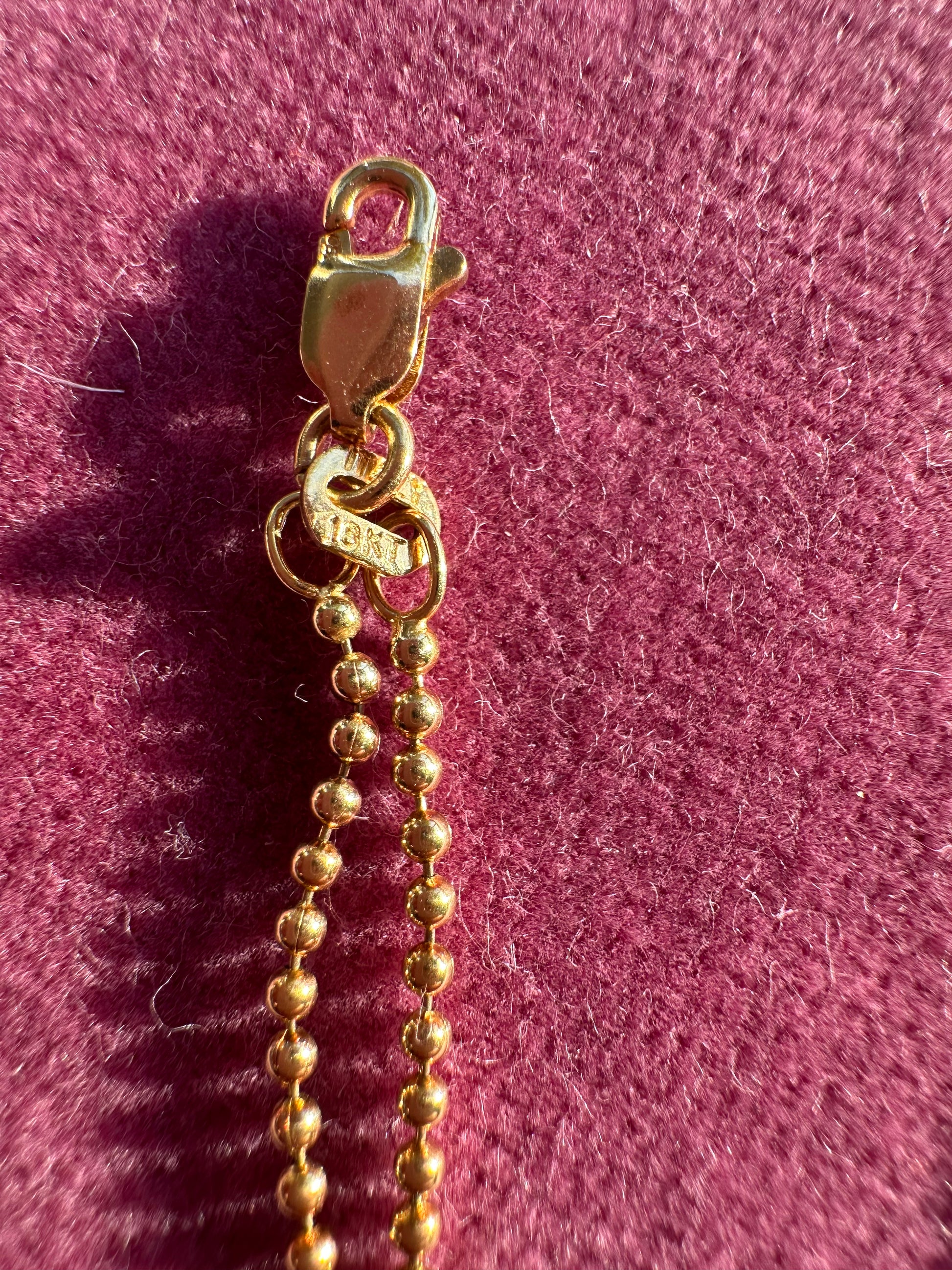 18k gold toilet chain