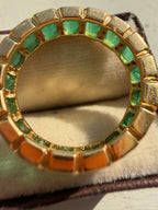 The Emerald Karat THE VERDE PURE natural emerald eternity band