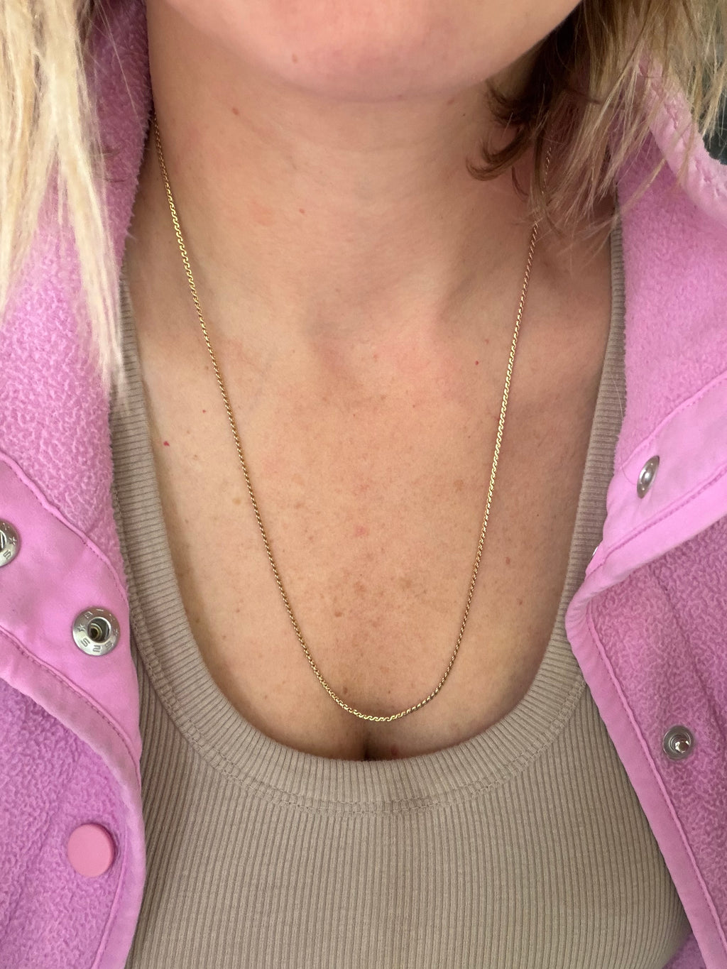 18k gold baby serpentine 24.75”
