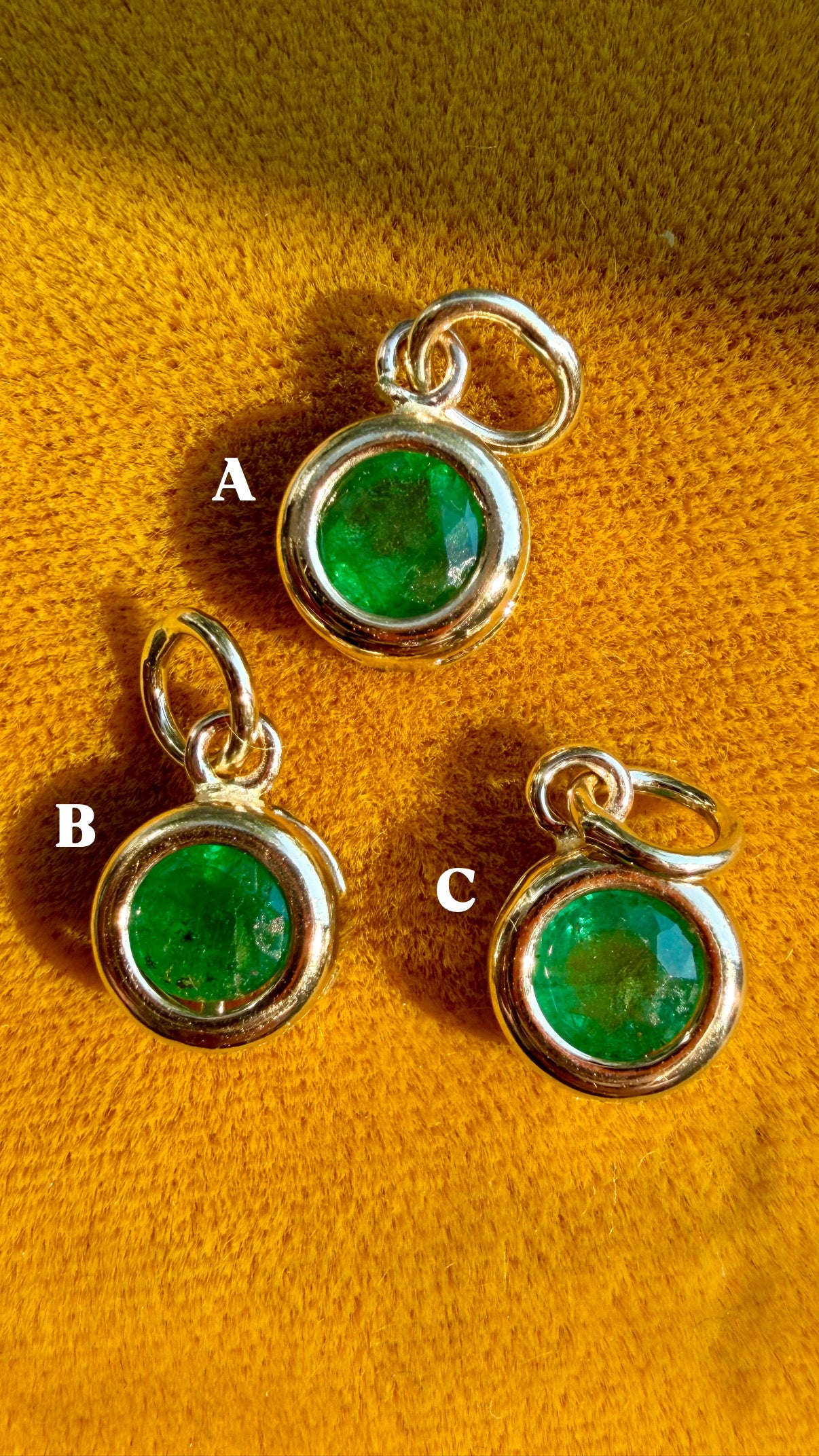 juicy bezel set gum drops
