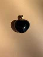 enamel hearts with 18k gold bail