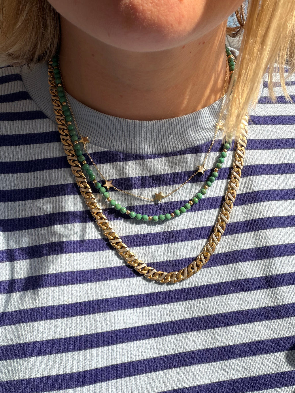 10K two tone z link chain