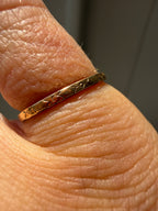 antique stamped eternity band