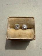 bezel and martini set lab diamond studs