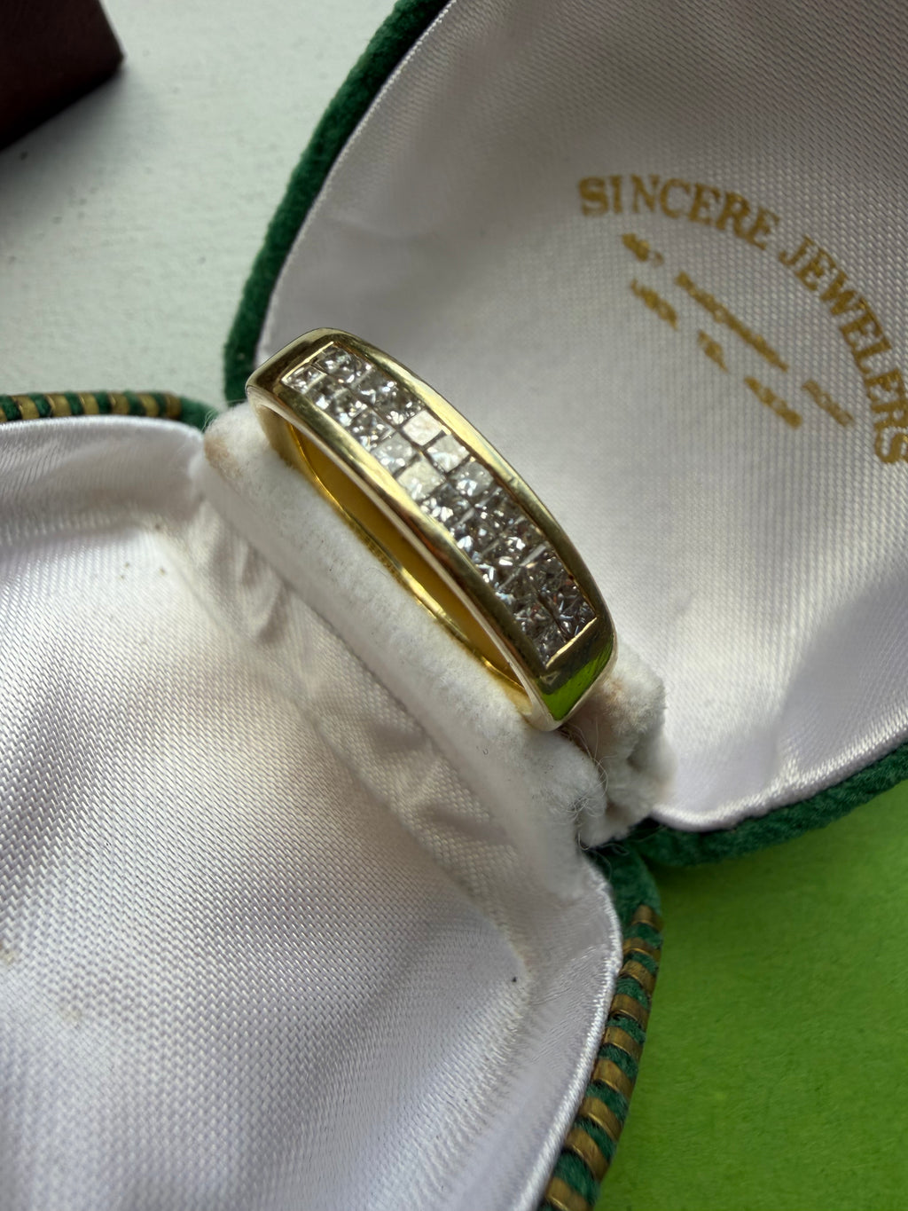 princess cut diamond band