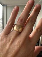 antique 1905 wide band size 8.5/9 // 13.3mm
