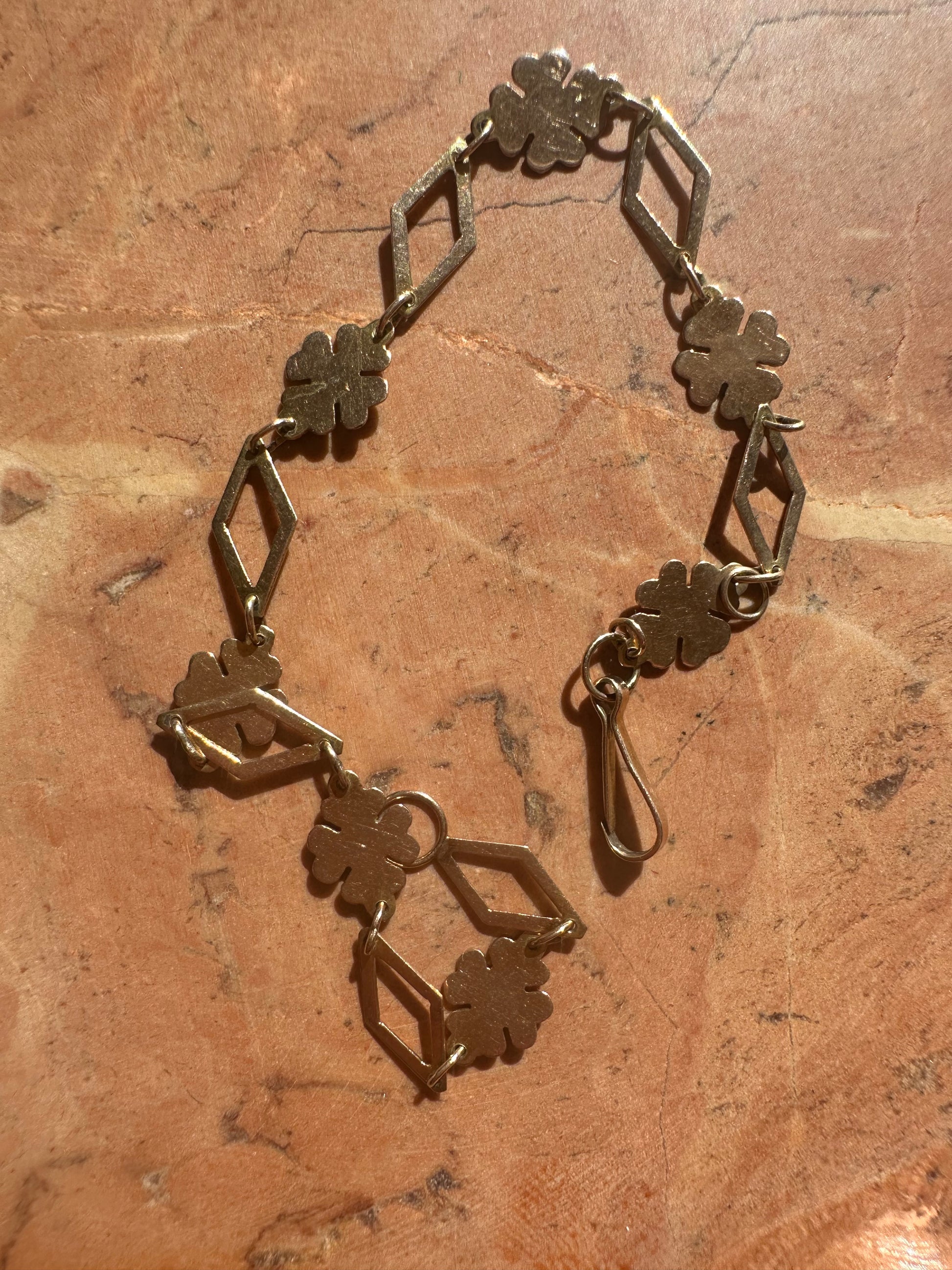 vintage clover bracelet