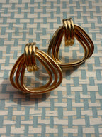 triangle post statement earrings
