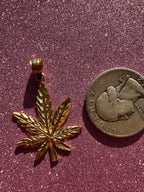 marijuana leaf charm